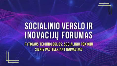 Socialinio verslo ir inovacijų forumo logotipas