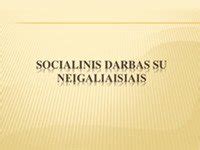 Socialinis darbas su neįgaliaisiais