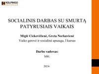 Socialinis darbas su vaikais