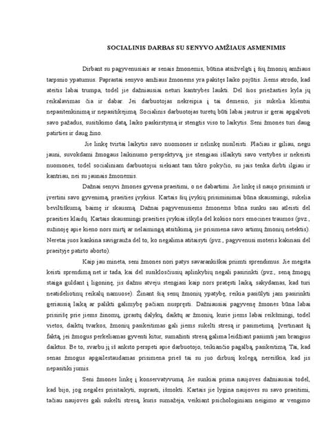 Socialinis darbuotojas bendrauja su senyvo amžiaus žmogumi