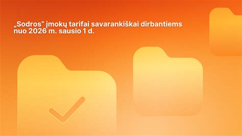 Sodros įmokų tarifai