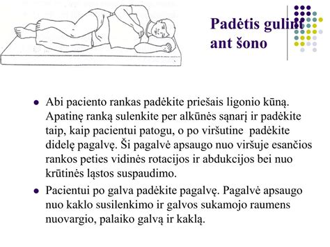 Spaudimo taškai gulint ant šono