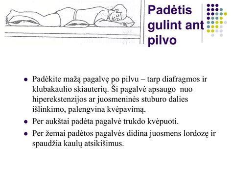 Spaudimo taškai gulint ant pilvo