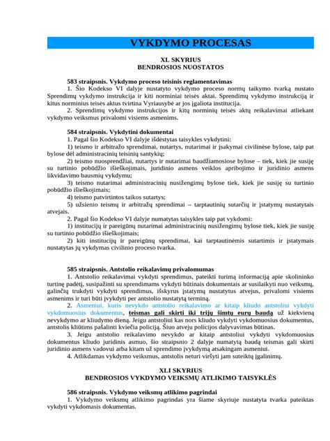 Sprendimų vykdymo instrukcija