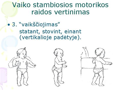 Stambiosios motorikos etapai