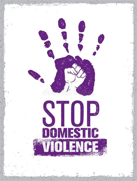 Stop domestic violence sign