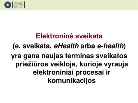 Sveikatos sistemos iššūkiai