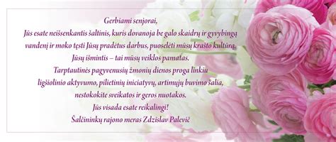 Sveikinimai senjorams