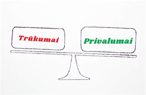 Svetainės privalumai ir trūkumai