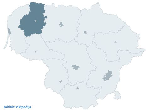 Telšių apskritis žemėlapyje
