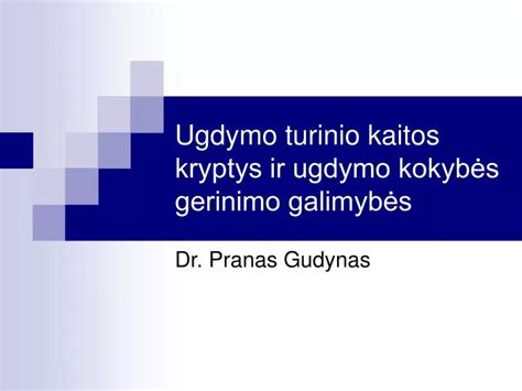 Ugdymo kryptys