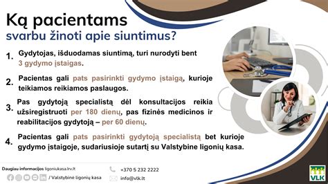 VLK patarimai pacientams