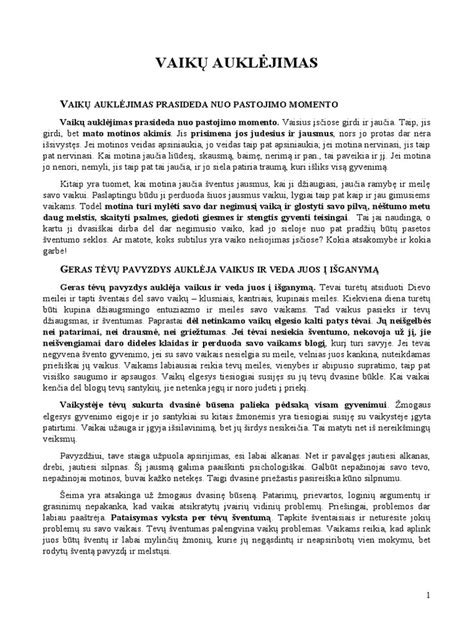 Vaikų auklėjimas be smurto