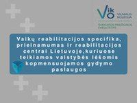 Vaikų reabilitacijos centrai Lietuvoje