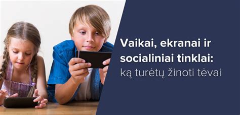 Vaikai ir socialiniai tinklai