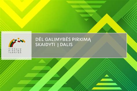 Viešųjų pirkimų galimybės